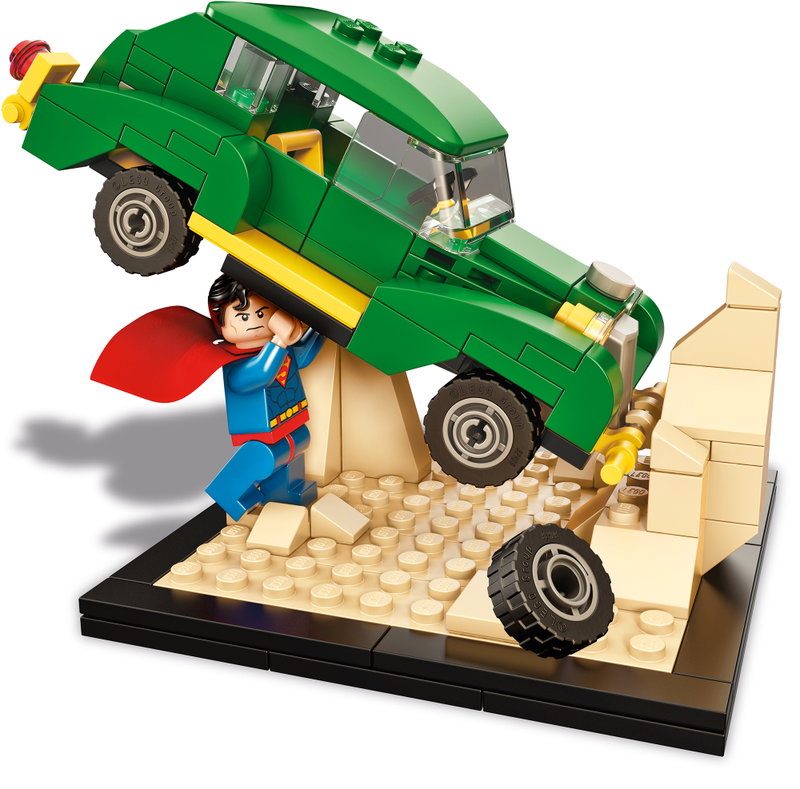 Illustration for article titled Action Comics' Iconic Superman Cover Is Now Immortalized In Lego